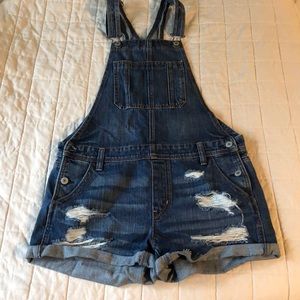 AE denim short overalls